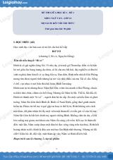 Đề thi giữa kì 1 Văn 12 Kết nối tri thức - Đề số 1